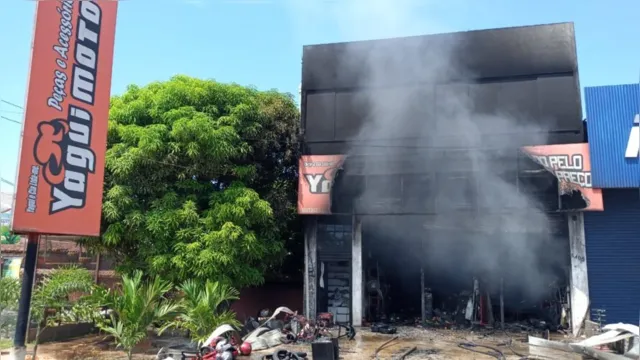 Imagem ilustrativa da notícia Incêndio atinge oficina de motos na Grande Belém