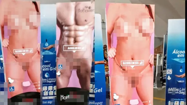 Imagem ilustrativa da notícia Empresa nacional lança totem de vagina que 'cospe' álcool em gel