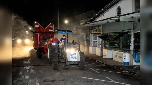 Imagem ilustrativa da notícia Mais seis feiras e mercados de Belém recebem ação de desinfecção