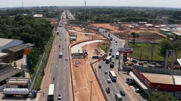 O BRT Metropolitano ocupará os primeiros 10.8 km da BR-316 dentro do projeto de requalificação da via