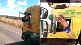 Imagem ilustrativa da notícia Caminhoneiro é demitido após 'dancinha' em estrada. Veja o vídeo!