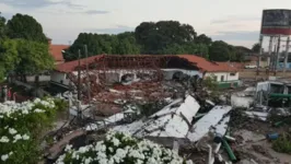 O desabamento aconteceu no final da tarde desta quarta-feira (5).