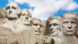 Trump sonha em ter seu rosto esculpido na montanha