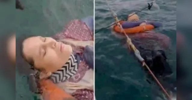Imagem ilustrativa da notícia Desaparecida há 2 anos, mulher é resgatada viva do mar; veja o vídeo