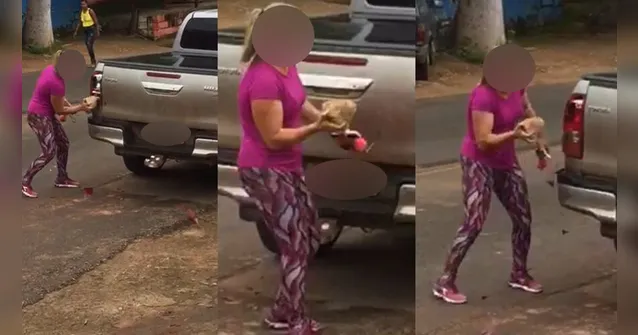Imagem ilustrativa da notícia Mulher surta e destrói carro do marido após descobrir traição 