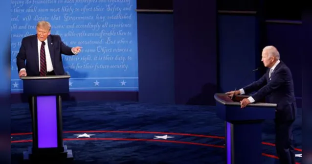 Imagem ilustrativa da notícia Debate EUA: Biden manda Trump calar a boca; veja o vídeo!