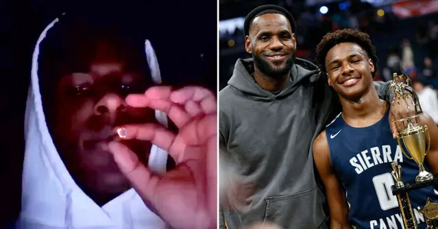 Imagem ilustrativa da notícia Filho de LeBron James fuma maconha em vídeo e viraliza