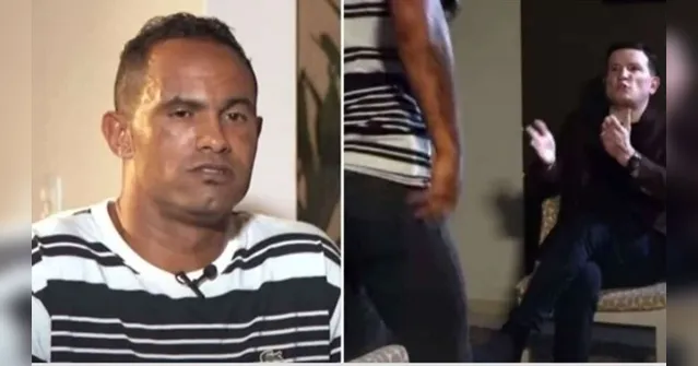 Imagem ilustrativa da notícia Goleiro Bruno abandona entrevista após se irritar com jornalista. Veja!