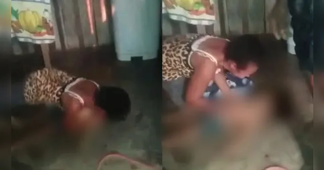 Imagem ilustrativa da notícia Imagens fortes: Criança morre após cair em poço e mãe tenta desesperadamente ressuscitá-la