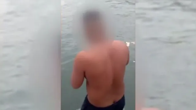Imagem ilustrativa da notícia Vídeo: homem joga notas de R$ 50 no mar durante festa em barcos de luxo