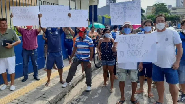 Imagem ilustrativa da notícia Trabalhadores do Mercado de São Brás protestam e cobram transparência da prefeitura sobre reforma