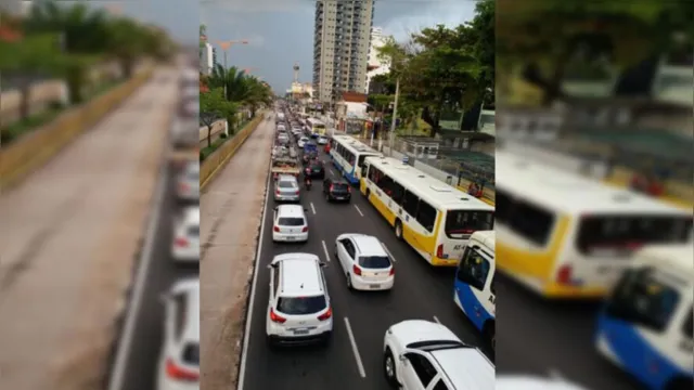 Imagem ilustrativa da notícia Trânsito congestionado na avenida Almirante Barroso nesta quarta-feira; acompanhe ao vivo