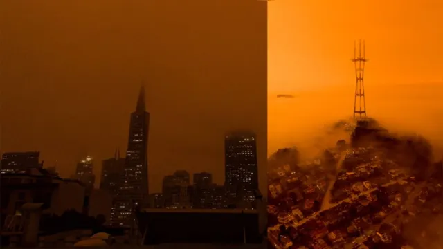 Imagem ilustrativa da notícia Apocalipse? Céu fica vermelho em São Francisco. Veja!