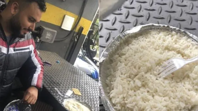 Imagem ilustrativa da notícia Homem pede frango 'só com arroz' e recebe prato hilário