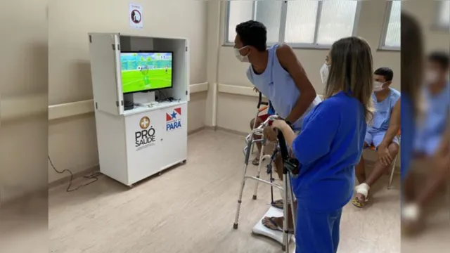 Imagem ilustrativa da notícia Videogame é utilizado na fisioterapia de pacientes do Hospital Galileu 