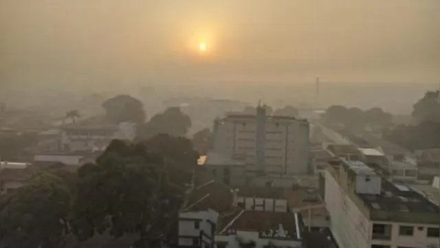 Imagem ilustrativa da notícia Câmeras do CIOP mostram forte fumaça em Belém pelo segundo dia seguido