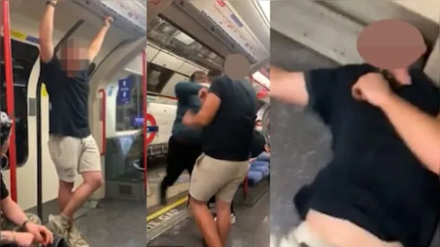 Imagem ilustrativa da notícia Vídeo: racista é 'nocauteado' com um soco por negro em metrô; imagens são fortes