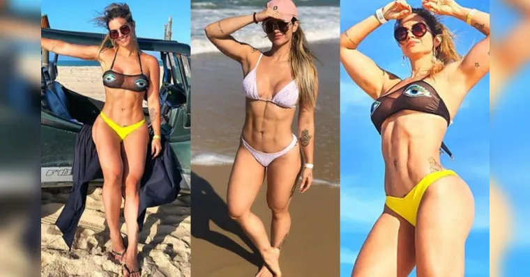 Imagem ilustrativa da notícia Kelly Key surge de biquíni e exibe corpão sarado na cama
