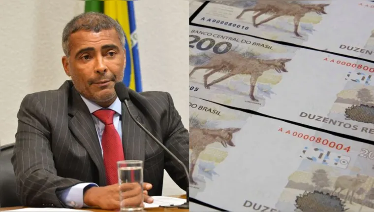 Imagem ilustrativa da notícia Romário alerta sobre confusão com nota de R$ 200 que pode dar em perda de dinheiro