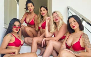Ex-BBBs: Flay, Ivy, Mari, Marcela e Bianca
