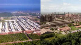 Vista das plantas da Albras e Alunorte, em Barcarena, no nordeste do Estado