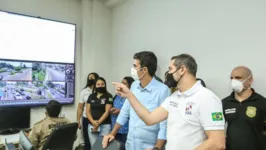 Imagem ilustrativa da notícia Helder Barbalho visita Centro Integrado de Comando em Belém