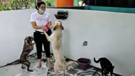 Elizabeth Pires cuida de pets no Peludinhos da UFPA, que ela criou