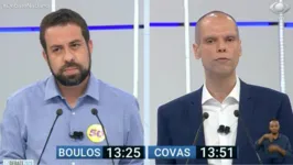 Imagem ilustrativa da notícia Debate entre Boulos e Covas tem discussão sobre Covid-19, Haddad e vice do tucano