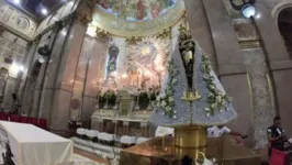 Os servidores estaduais receberam a imagem peregrina na manhã desta sexta-feira (9).