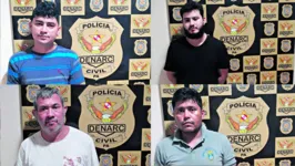 Wenderson Lenno Dias Flores, Aurélio Pires dos Anjos, Edvan Gomes Farias e Auriane Pires Pereira foram autuados em flagrante pelos crimes de tráfico de drogas e associação para o tráfico