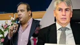 Sérgio Amorim (esquerda) e seu cunhado, o procurador geral Gilberto Valente (direita)