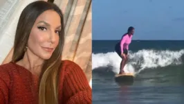 Imagem ilustrativa da notícia Ivete Sangalo salva menino de se afogar enquanto surfava com o filho