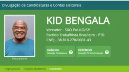 Com o slogan "pau pra toda obra", Kid Bengala tenta adentrar na vida política