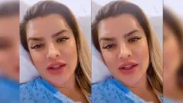 Mirella foi parar no hospital após desmaiar, bater a cabeça e cortar a orelha.