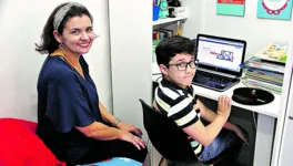 Rosana Pinto e o filho, Gabriel