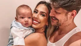 Saulo Pôncio e Gabi Brandt anunciaram o nome do segundo filho em publicação no Instagram. 
