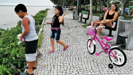 No Portal da Amazônia, ou na Praça Batista Campos, as crianças foram as que mais curtiram o dia