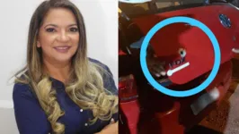 Candidata e os filhos conseguiram abrigo em uma vila até a chegada da polícia.