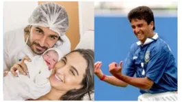 Comemoração do ex-jogador Bebeto (esq.) é lembrada até hoje.