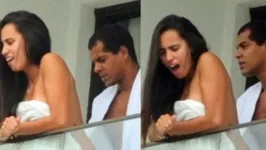Gabrieli Garcia ganhou holofotes depois de protagonizar cenas quentes com o ator Marcelo Mello na sacada de um hotel.