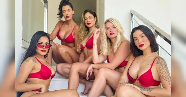 Imagem ilustrativa da notícia Ex-BBBs posam combinando lingerie e agitam a web