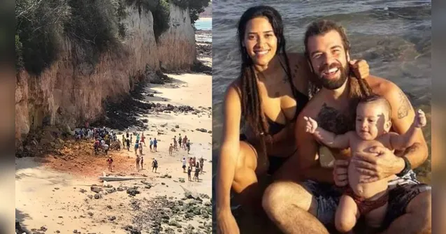 Imagem ilustrativa da notícia Casal e bebê morrem soterrados em uma das principais praias do Brasil