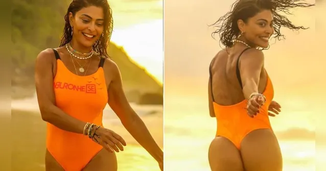 Imagem ilustrativa da notícia Juliana Paes mostra bumbum torrando no sol das Maldivas