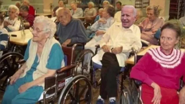 Imagem ilustrativa da notícia Trump compartilha imagem falsa de Biden em cadeira de rodas 