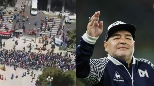 Imagem ilustrativa da notícia Velório de Maradona é marcado por confusão e tumulto