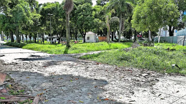 Imagem ilustrativa da notícia Praças de Belém foram abandonadas pela gestão de Zenaldo Coutinho