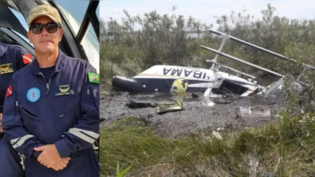 Imagem ilustrativa da notícia Coronel Mauro Tadeu, do Pará, morre após queda de helicóptero do Ibama