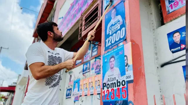 Imagem ilustrativa da notícia Campanha incentiva retirada de cartazes eleitorais das ruas de Belém