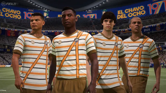 Imagem ilustrativa da notícia 'Fifa
21' traz uniformes personalizados e homenagem a 'Chaves'