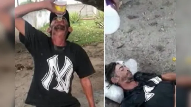 Imagem ilustrativa da notícia Homem morre por intoxicação após ser desafiado e tomar 1,5 litro de cachaça